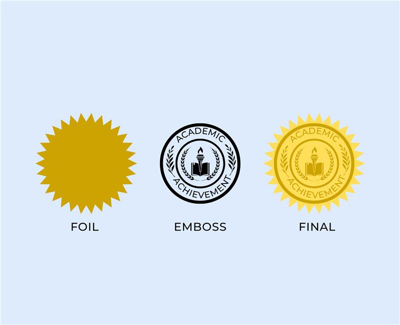 which looks better foil stamping or embossing